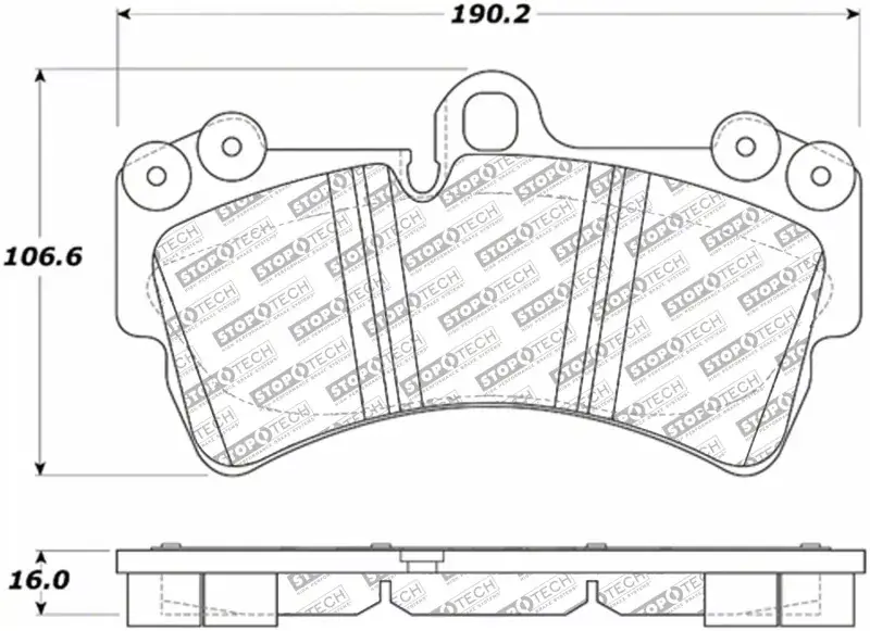 Special Discount StopTech Throtl 07-15 Audi Q7 Street Select Front Brake Pads - 305.09770 305.09770