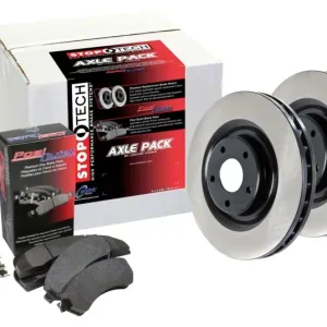 Authentic StopTech Throtl OE Coated Front & Rear Brake Kit 4 Wheel - 906.44007 906.44007