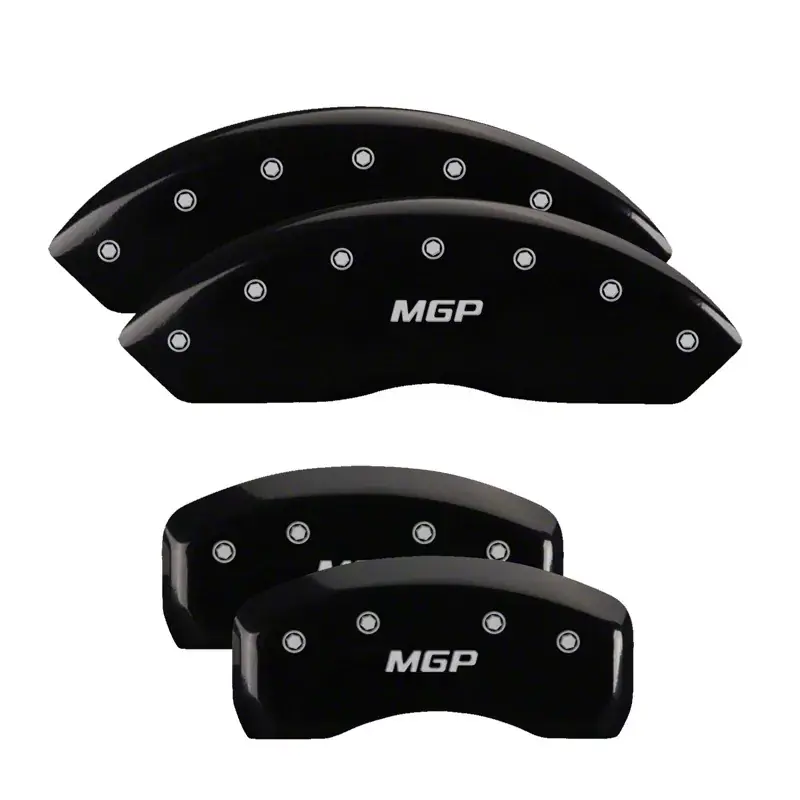 While Supplies Last MGP Throtl 4 Caliper Covers Engraved Front & Rear Black - 54001S 54001SMGPBK