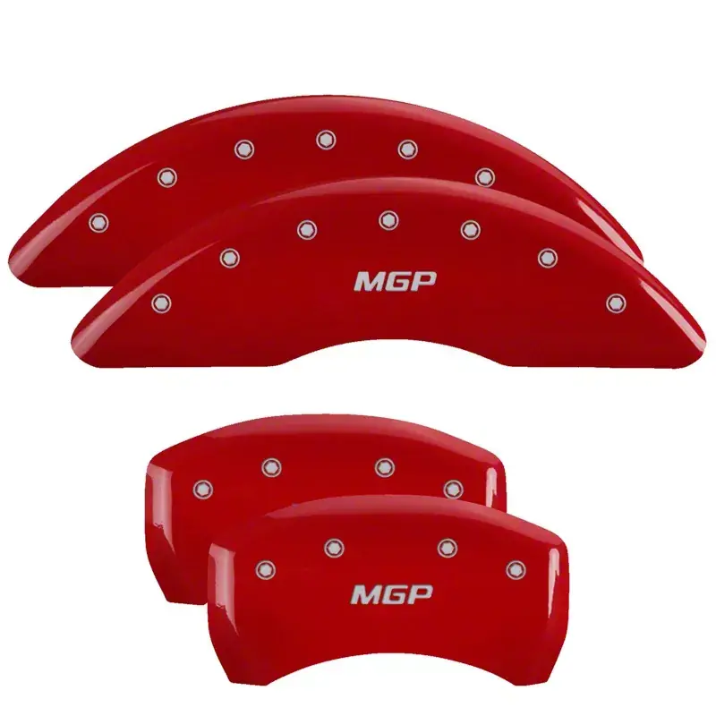 Wholesale MGP Throtl 4 Caliper Covers Engraved Front & Rear Red - 10201SMGPRD 10201SMGPRD