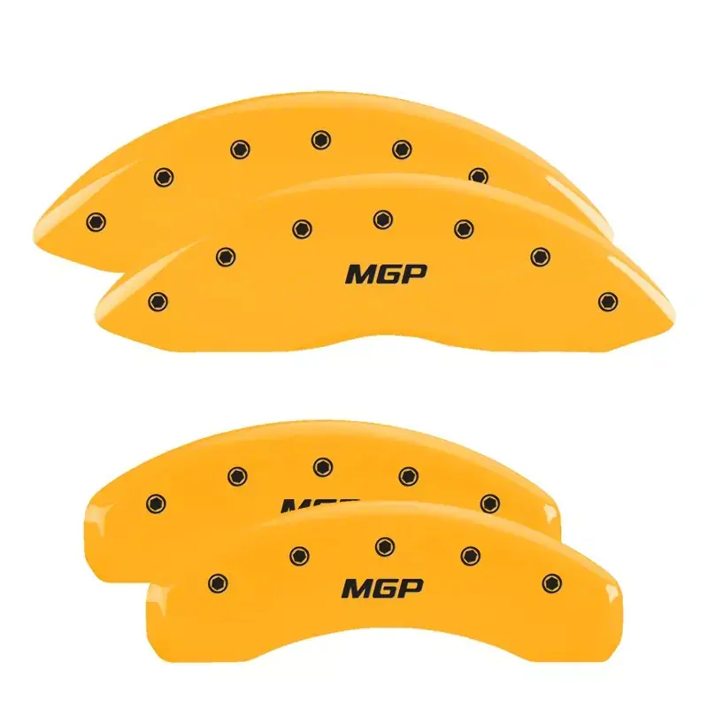 Premium MGP Throtl 4 Caliper Covers Engraved Front & Rear Yellow - 35028S Yellow 35028SMGPYL
