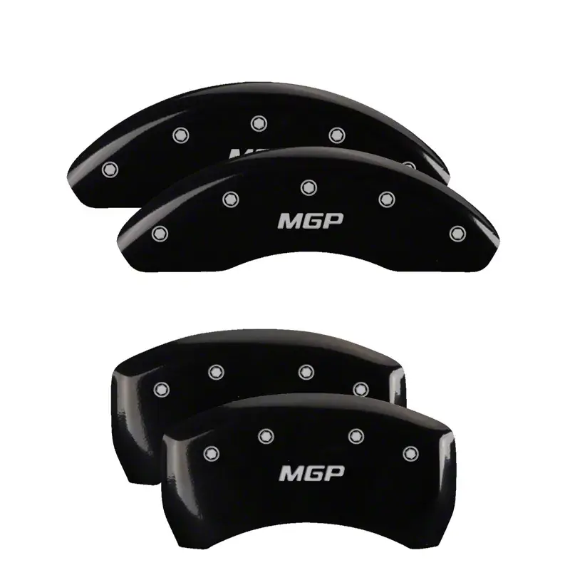 Special Discount MGP Throtl 4 Caliper Covers Engraved Front & Rear Black - 28180S 28180SMGPBK