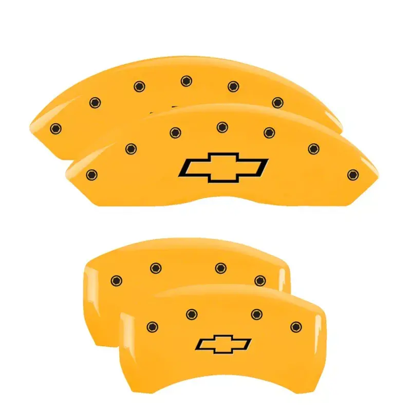 MGP Throtl 4 Caliper Covers Engraved Front & Rear Bowtie Yellow - 14235SBOWYL 14235SBOWYL Trusted Brand