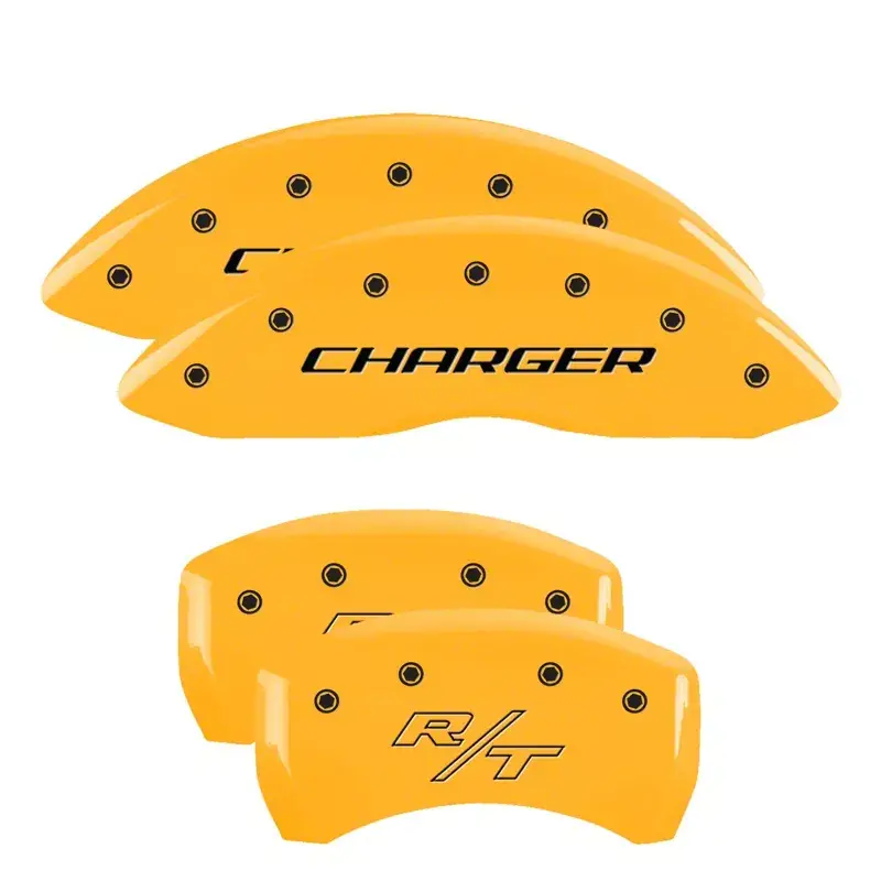 Modern MGP Throtl 4 Caliper Covers Engraved Front Charger Engraved Rear RT - 12162SCHRYL 12162SCHRYL