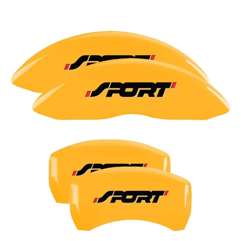 Best Choice MGP Throtl 4 Caliper Covers Engraved Front & Rear No bolts/Sport - 10229SSP1YL 10229SSP1YL