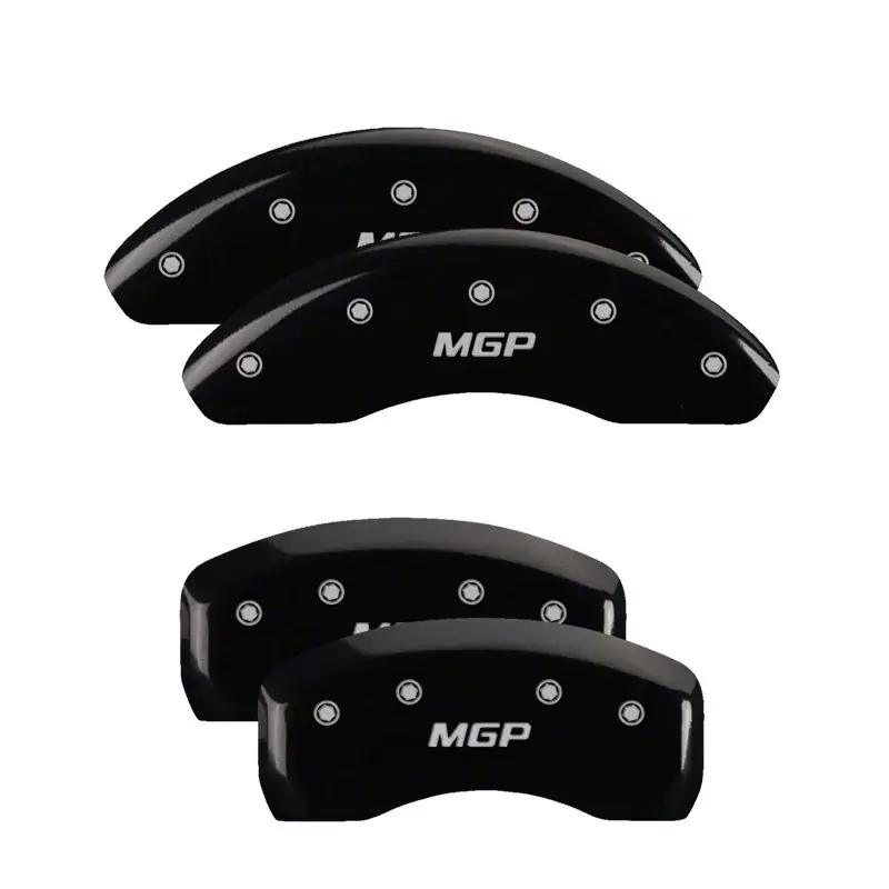 Crafted MGP Throtl 4 Caliper Covers Engraved Front & Rear Black - 26001S 26001SMGPBK