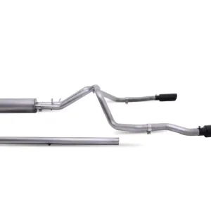 Free Shipping Gibson Throtl 19-22 Sierra 1500 5.3L 3/2.5in Cat-Back Dual Split - 65699B 65699B
