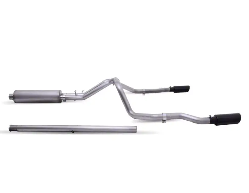Free Shipping Gibson Throtl 19-22 Sierra 1500 5.3L 3/2.5in Cat-Back Dual Split - 65699B 65699B