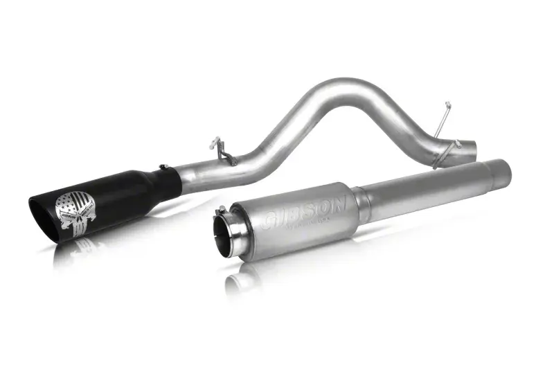 Free Delivery Gibson Throtl 11-13 GMC Sierra 1500 SLT 6.2L 4in Patriot Skull - 76-0016 76-0016