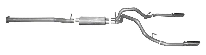 Deal Gibson Throtl 14-18 Chevrolet Silverado 1500 LTZ 6.2L 3.5in/2.25in Cat-Back Dual - 65673 65673