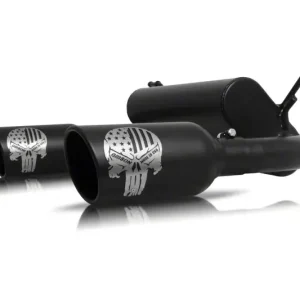 Fan Favorite Gibson Throtl 18-22 Jeep Wrangler Sport 3.6L 2.5in Patriot Skull Series - 76-0038 76-0038
