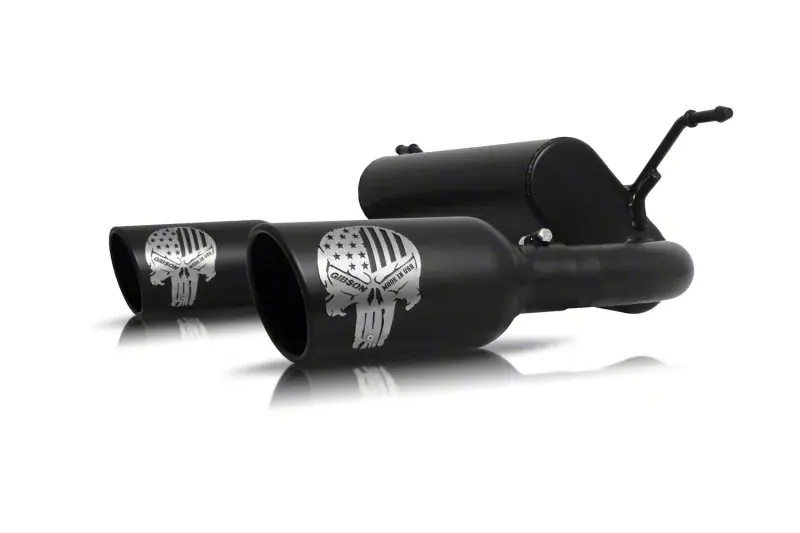 Fan Favorite Gibson Throtl 18-22 Jeep Wrangler Sport 3.6L 2.5in Patriot Skull Series - 76-0038 76-0038