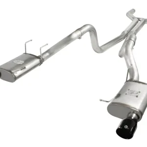 AFE Throtl MACHForce XP Cat-Back Exhaust 3in SS w/ Black Tips - 49-43049-B 49-43049-B Price Drop