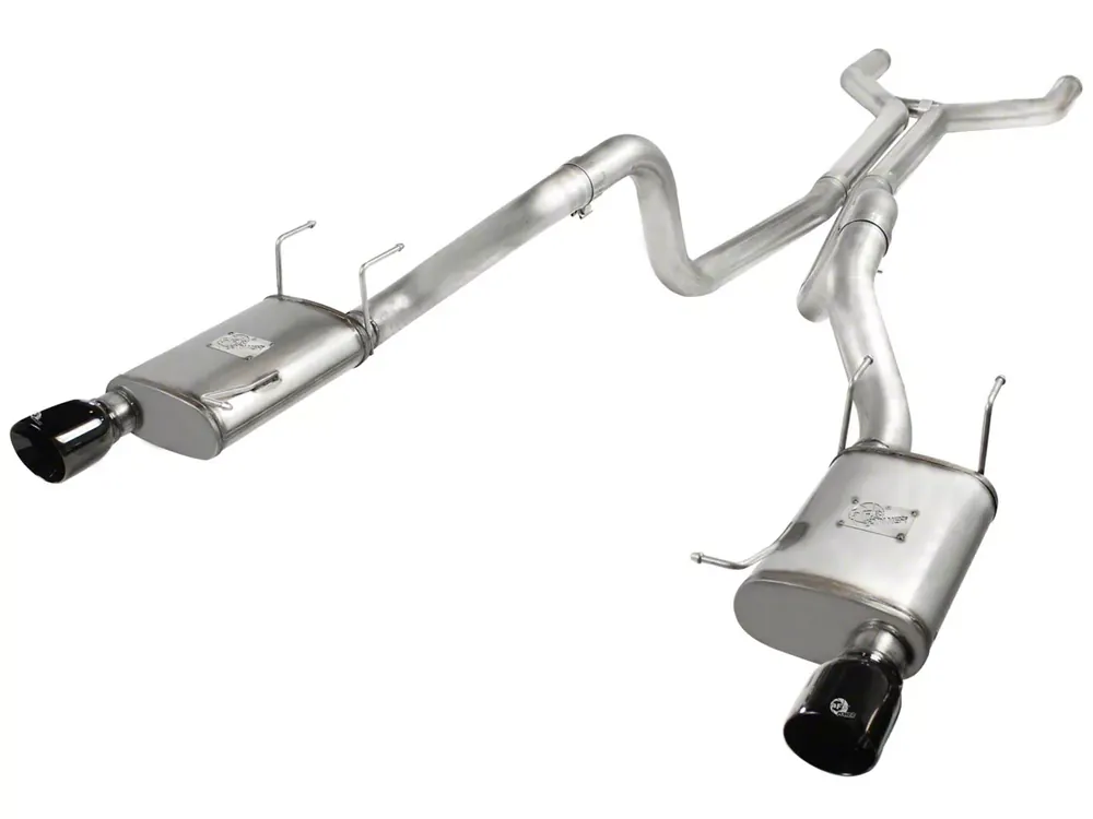 AFE Throtl MACHForce XP Cat-Back Exhaust 3in SS w/ Black Tips - 49-43049-B 49-43049-B Price Drop