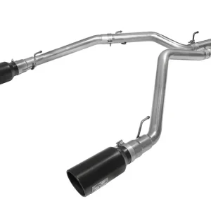 AFE Throtl MACHForce XP DPF-Back Exhaust 3in SS w/ 6in Black - 49-42044-B 49-42044-B Seasonal Sale
