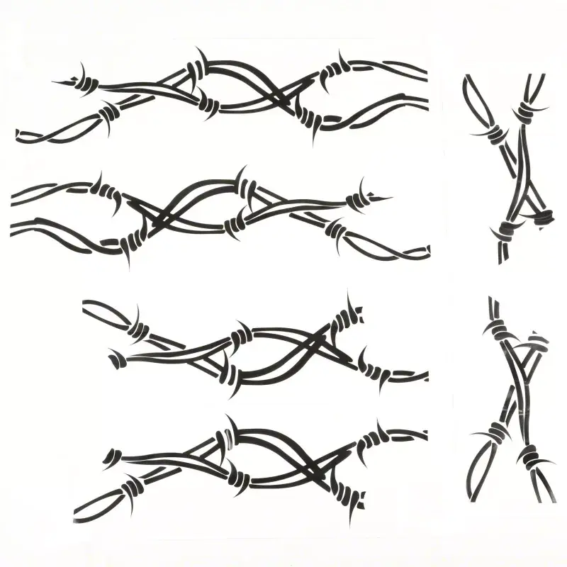 Rugged Ridge Throtl Side Decals Pair Barbed Wire 07-18 Jeep Wrangler - 12300.32 12300.32 Viral
