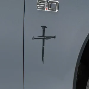 Professional Grade SEC10 Throtl Cross of Nails Decal; Matte Black 471677 (Universal; Some Adaptation May Be Required)