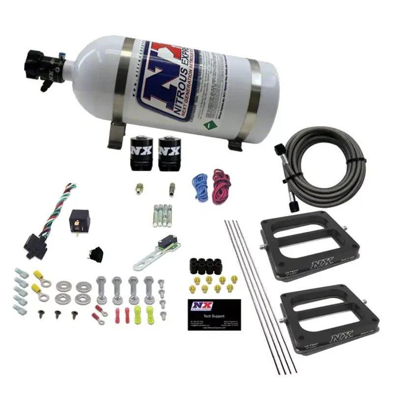 Nitrous Express Throtl Dual/Dominator/Gasoline Nitrous Kit 50-300HP w/10lb Bottle - 30270-10 30270-10 Instant Buy