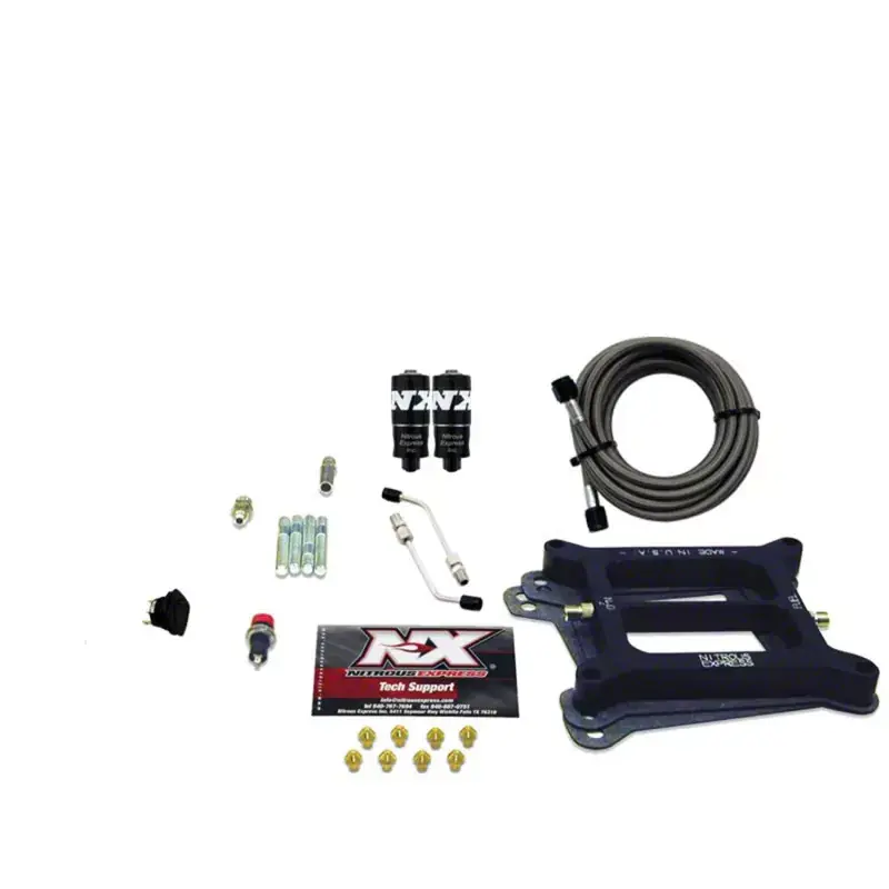 While Supplies Last Nitrous Express Throtl 4150 Hitman 4-BBL Nitrous Kit 100-200HP w/o Bottle - 40040-00 40040-00