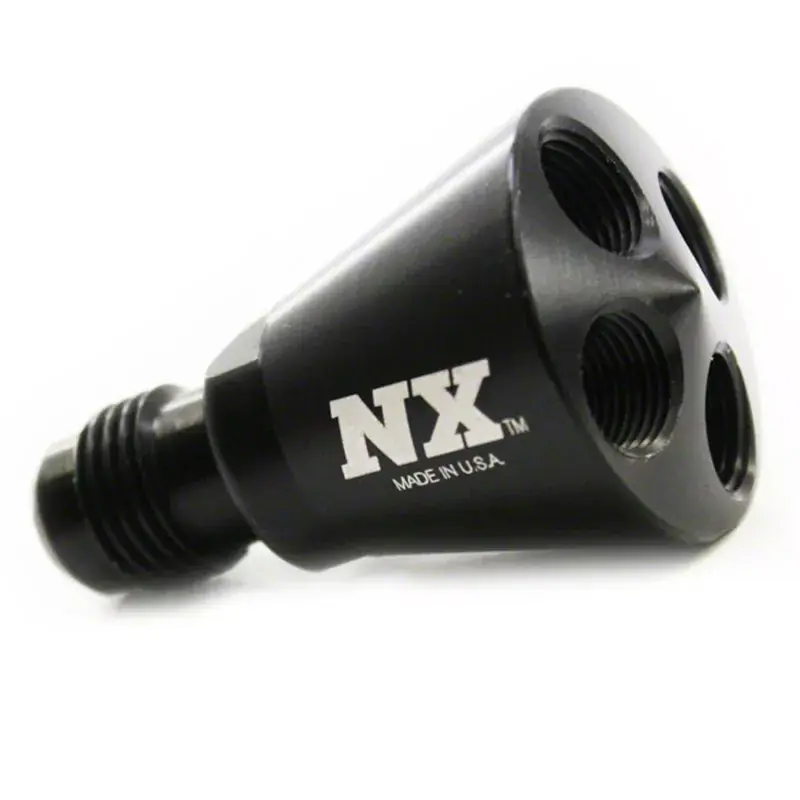 Price Cut Nitrous Express Throtl 4 Port Showerhead Distribution Block w/6AN Inlet - 15019B 15019B