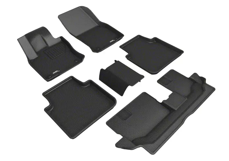 3D MAXpider Throtl 18-22 Volkswagen Tiguan 7-Seats Kagu 1st 2nd & 3rd Rows - Black L1VW10701509 Mega Sale