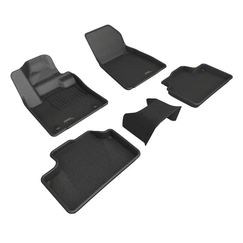 3D MAXpider Throtl 2023+ Volvo C40 Recharge Kagu Floor Mat- Black - L1VV04501509 L1VV04501509 Final Sale