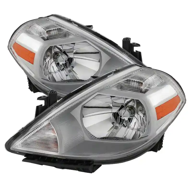 Shop Now Xtune Throtl Nissan Versa 07-12 Crystal Headlights Chrome HD-JH-NV07-AM-C - 9023620 9023620