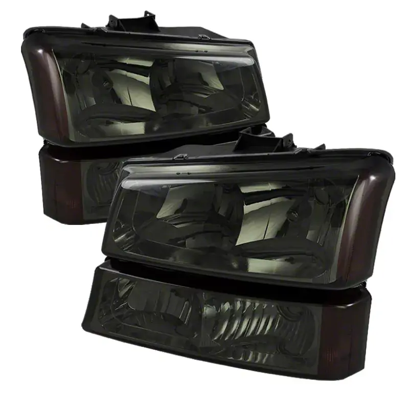 One Day Deal Xtune Throtl Chevy Silverado 2500HD 03-06 Crystal Headlights w/ Amber Lights - 5064523 5064523