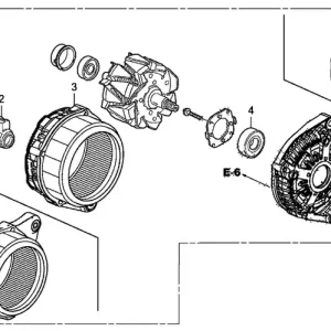Best Choice Genuine Honda 31100-5PA-A01RMAlternator