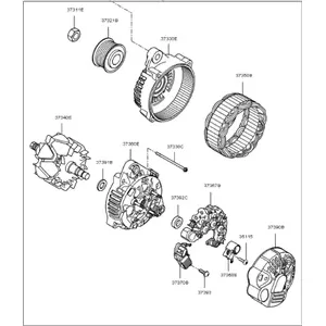 Genuine Kia 373003C210Generator Assembly Premium