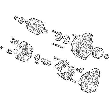 Affordable Genuine Honda 06311-P8F-A01RMAlternator (Reman)