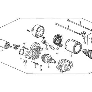 Genuine Honda 06312-P0G-505RMStarter, Reman (Sm-42201) Money Back Guarantee