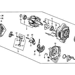 Genuine Honda 31100-PE0-927Alt.Assy (Cha-07) (Nd) Hassle-Free Returns