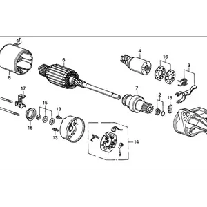 Original Genuine Honda 31200-P06-L04Motor Assembly, Starter