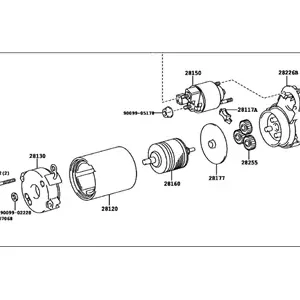 Worldwide Shipping Genuine Lexus 28100-0P070Starter Assy