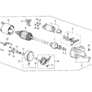 Place Order Genuine Honda 06312-PE0-003RMStarter Motor Assembly (Reman)