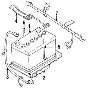 High Quality Genuine Honda 8-94407-451-2Rod, Tension, Bat