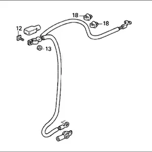 Genuine Honda 32410-SS0-010Cable Assembly, Starter Modern