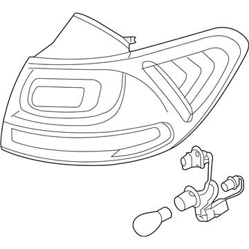 Genuine Kia 92402C6101Lamp Assembly-Rear Combination Professional Grade