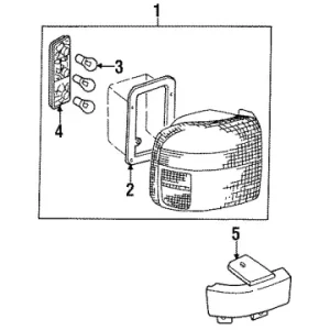 Today Only Genuine Kia 0K01F51150BLamp-Rear, Combination, RH