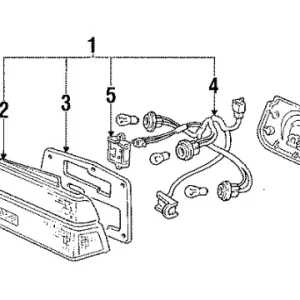 Genuine Honda 33550-SF0-671Taillight Assy., L. Cheap