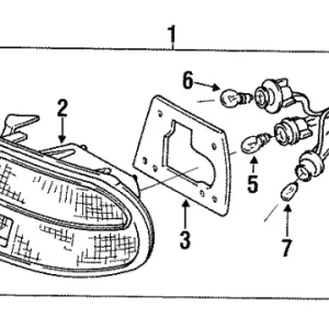 Genuine Honda 33500-SR3-A01Taillight Assy., R. Next Day Delivery