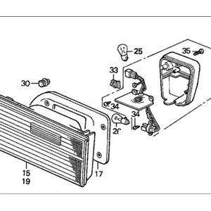 Genuine Honda 34150-SM4-A02Light Assy., R. Lid Genuine