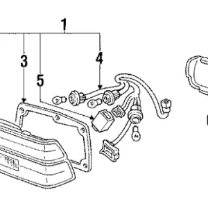 Genuine Honda 33550-SB0-673Taillight Assy., L. Low Price