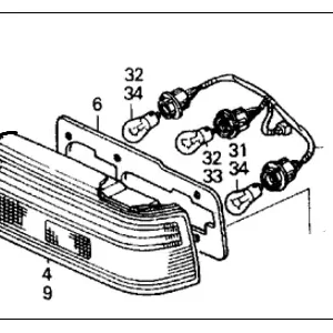 Get Yours Genuine Honda 33550-SH4-A04Taillight Assy., L.
