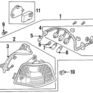 Mega Sale Genuine Honda 33500-SV5-A01Taillight Assy., R.
