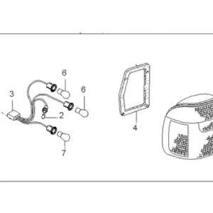 Genuine Kia 0K01B51150BLamp-Rear Combination, RH Trusted Brand