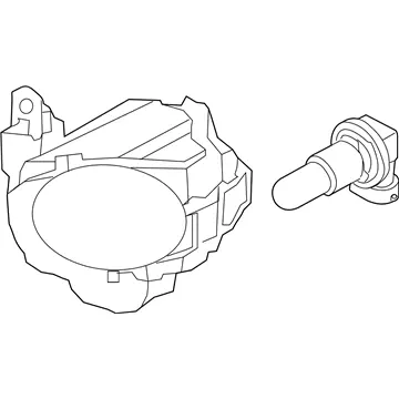 Genuine Genuine Kia 92202B2700Front Fog Lamp Assembly, Right