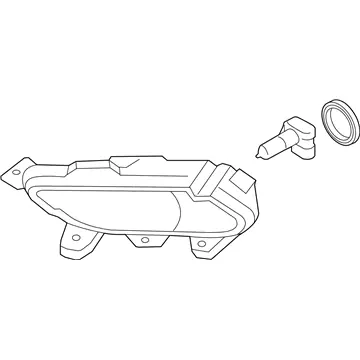 Affordable Genuine Hyundai 92202-3Q000Front Passenger Side Fog Light Assembly