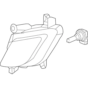 Genuine Kia 922013W600Front Fog Lamp Assembly, Left Instant Buy
